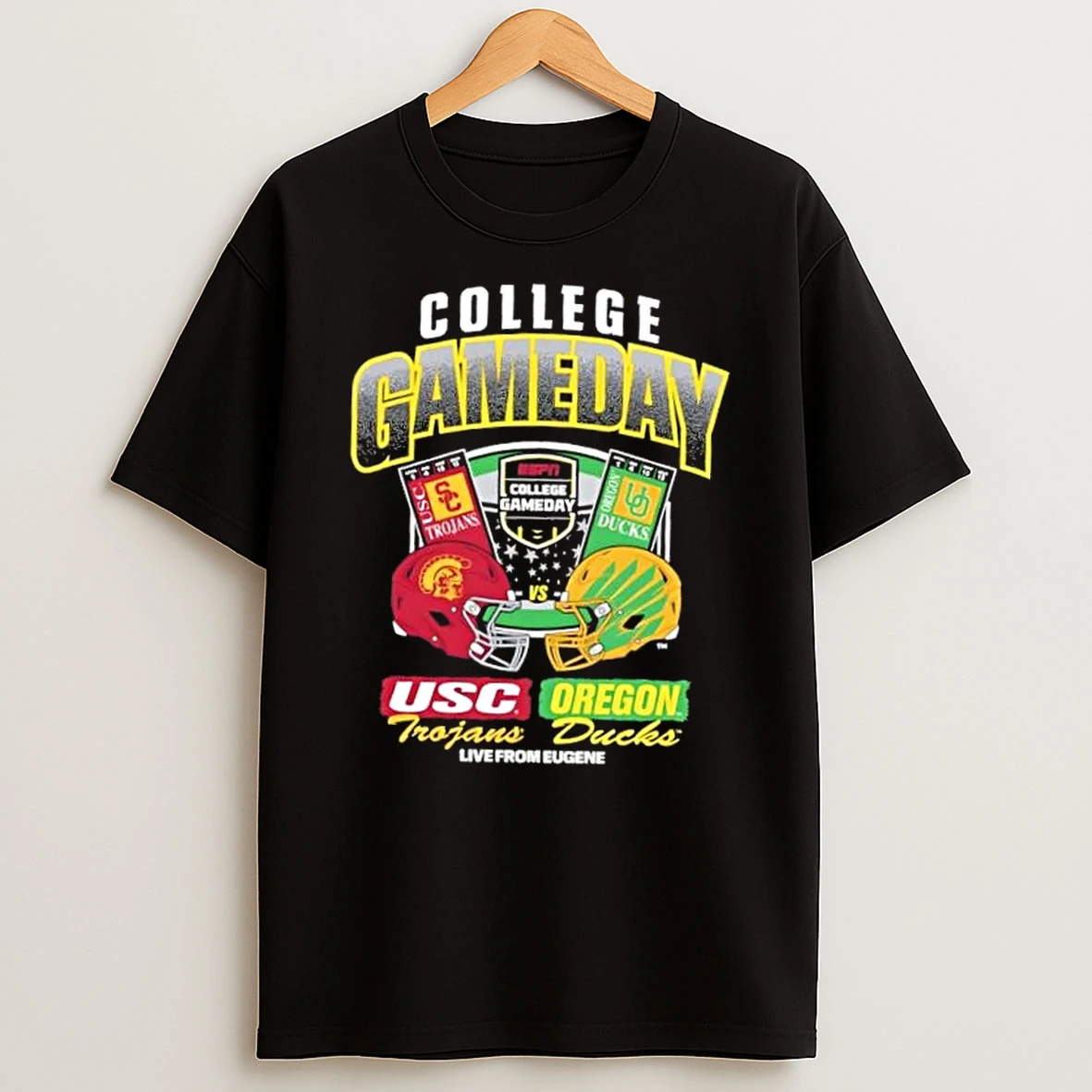 College Gameday Usc Trojans Vs Oregon Ducks Live From Eugene Ticket Shirts