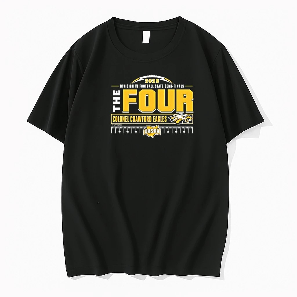 Colonel Crawford Eagles Ohsaa 2025 Division Vi Football State Semi Finals The Four Logo Shirts