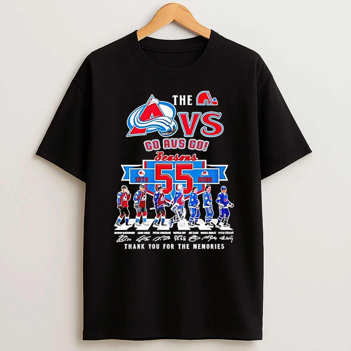 Colorado Avalanche 55th Anniversary Season Thank You For The Memories Shirts