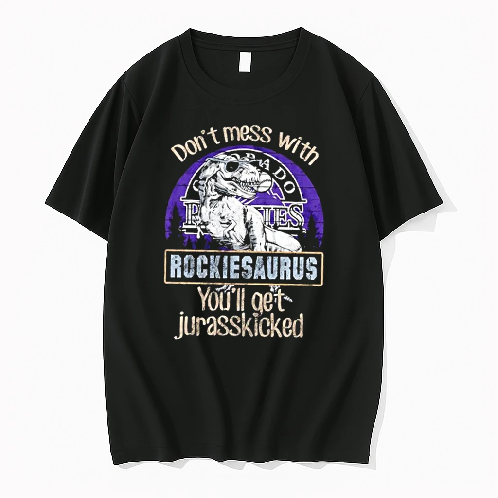 Colorado Rockies Dont Mess With Rockiesaurus Youll Get Jurasskicked Shirts