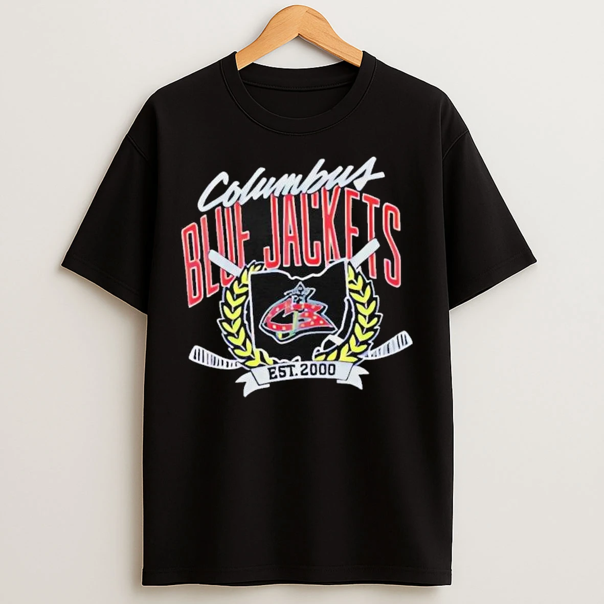 Columbus Blue Jackets Officially Licensed Est 2000 T Shirts