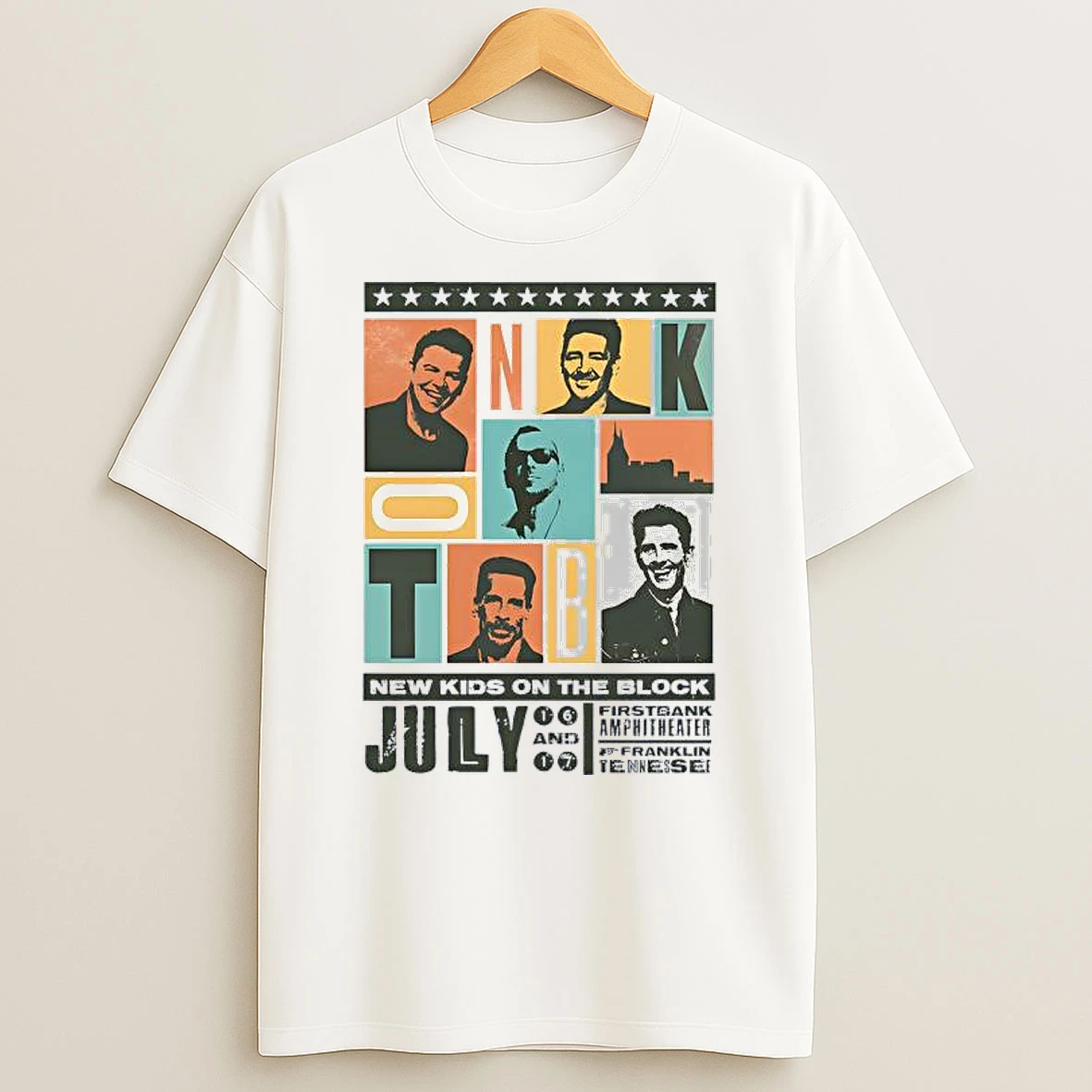 Concert New Kids On The Block July 2024 Firstbank Amphitheater Franklin Tn Shirts