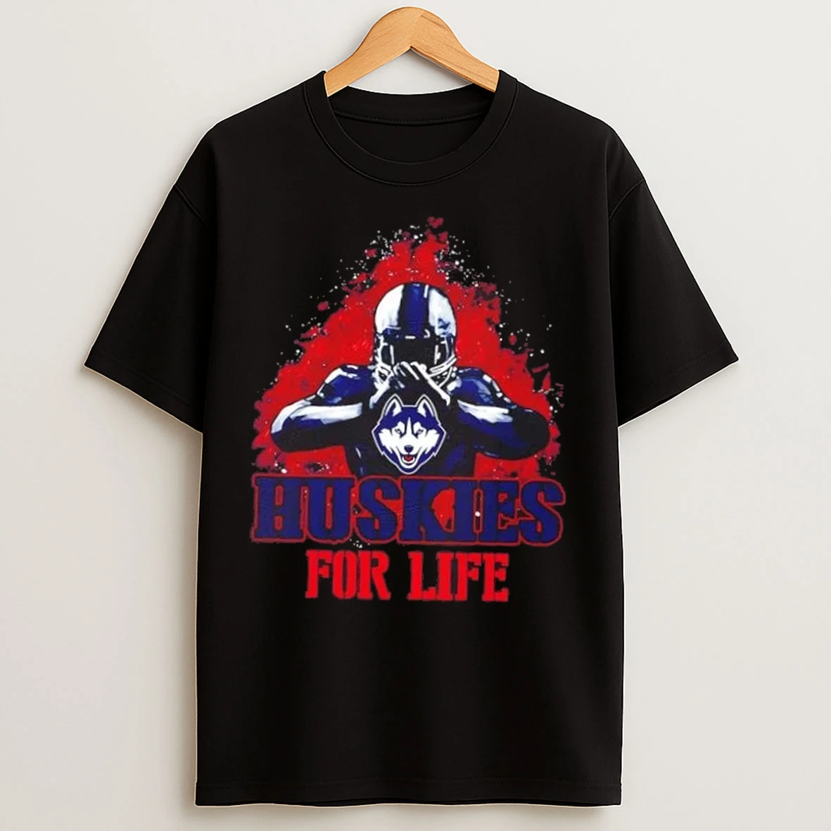 Connecticut Huskies Football For Life T Shirts