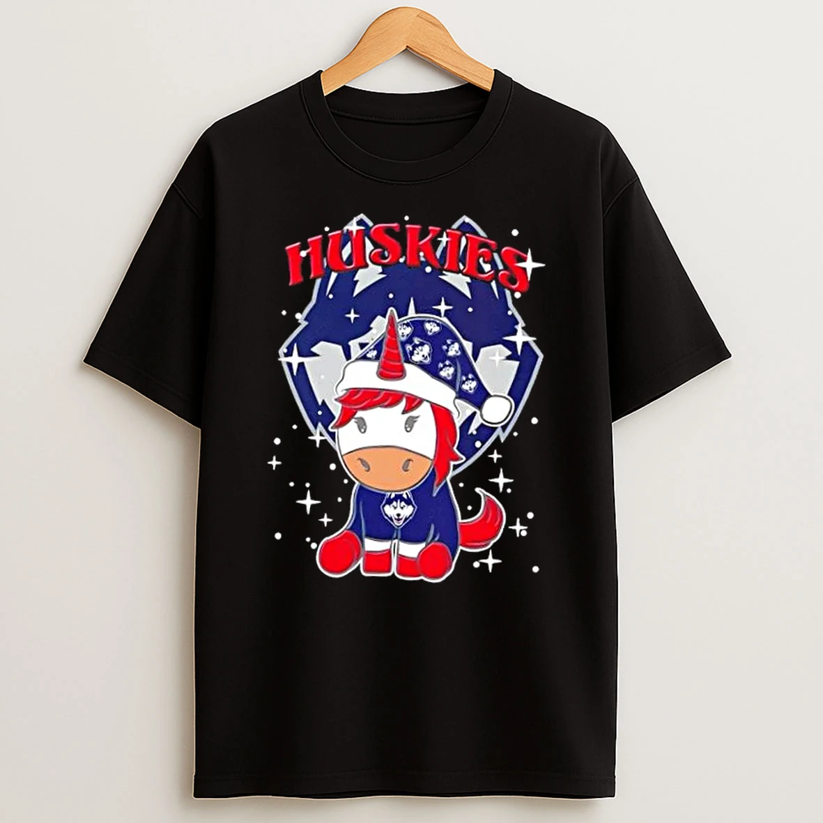Connecticut Huskies Football X Unicorn Merry Christmas Shirts