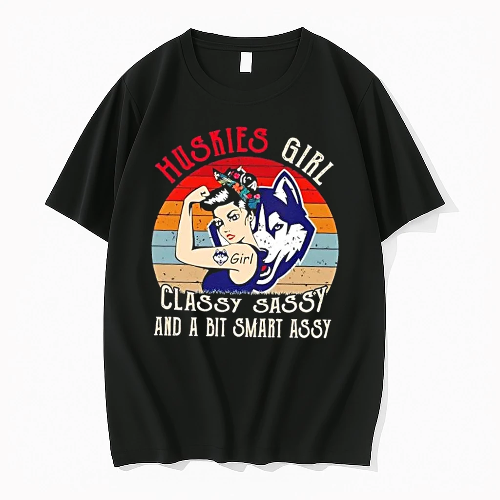 Connecticut Huskies Girl Classy Sassy And A Bit Smart Assy Shirts