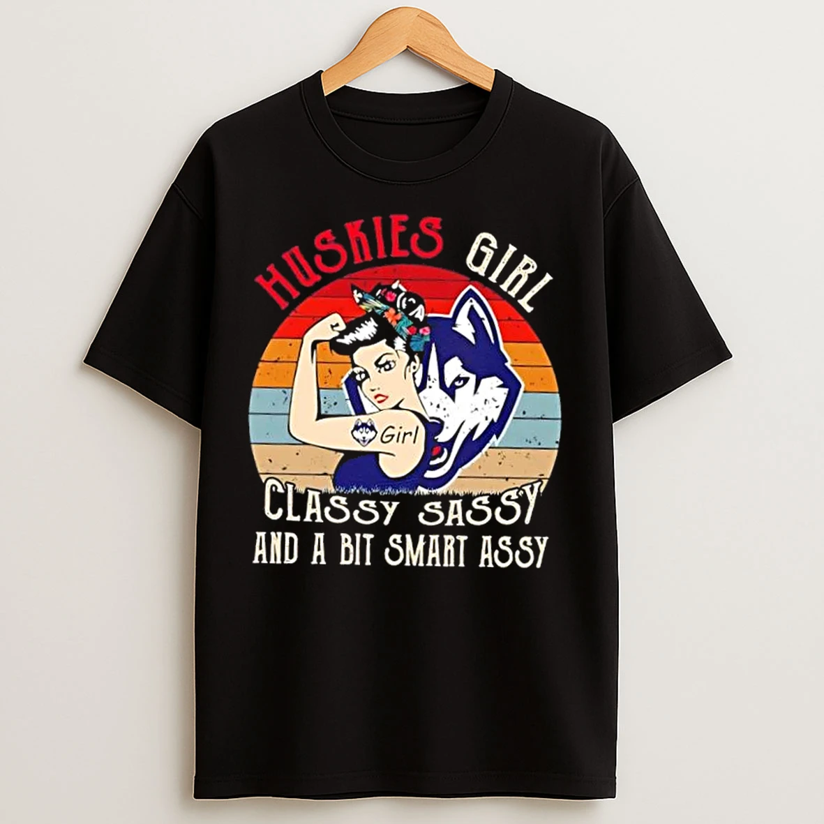 Connecticut Huskies Girl Classy Sassy And A Bit Smart Assy T Shirts