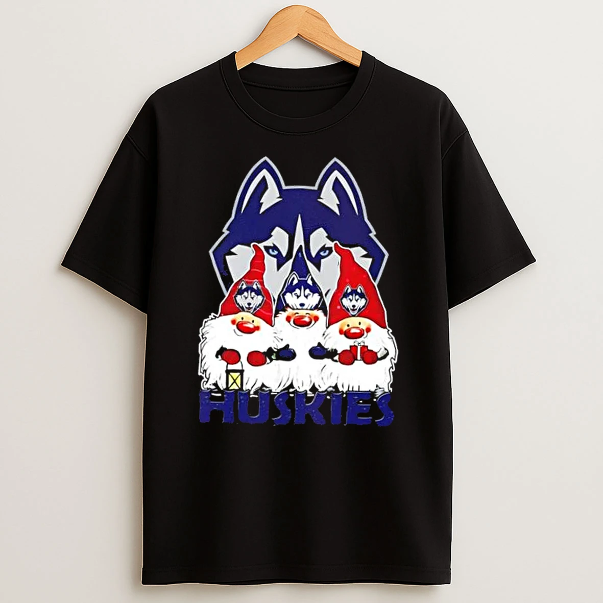 Connecticut Huskies X Gnomes Xmas Christmas Shirts