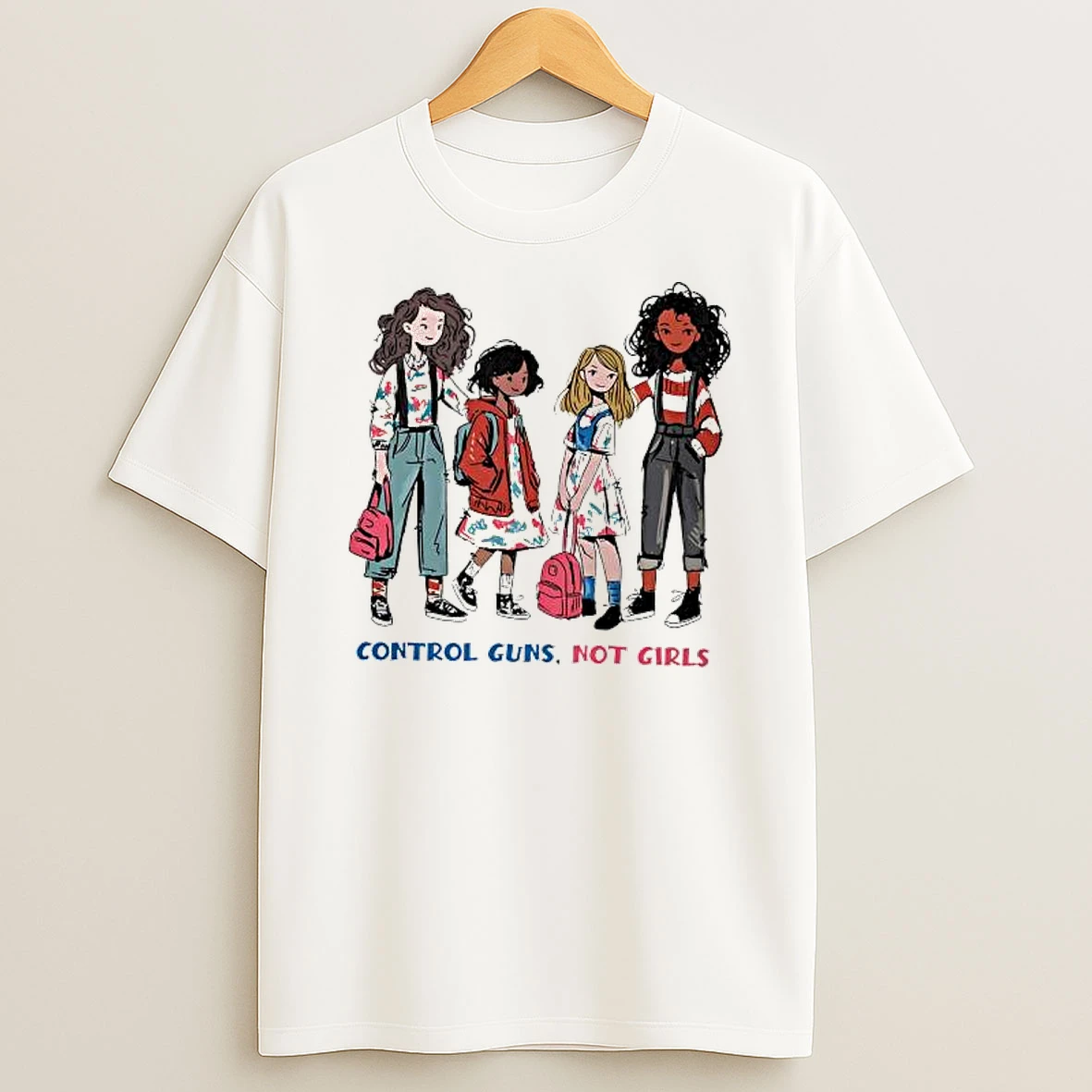 Control Guns Not Girls Harris Walz 2024 Shirts