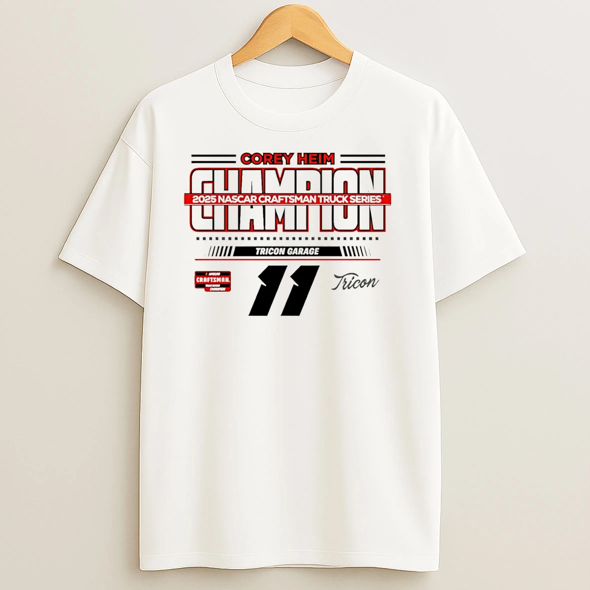 Corey Heim 2025 Nascar Craftsman Truck Series Champion T Shirts