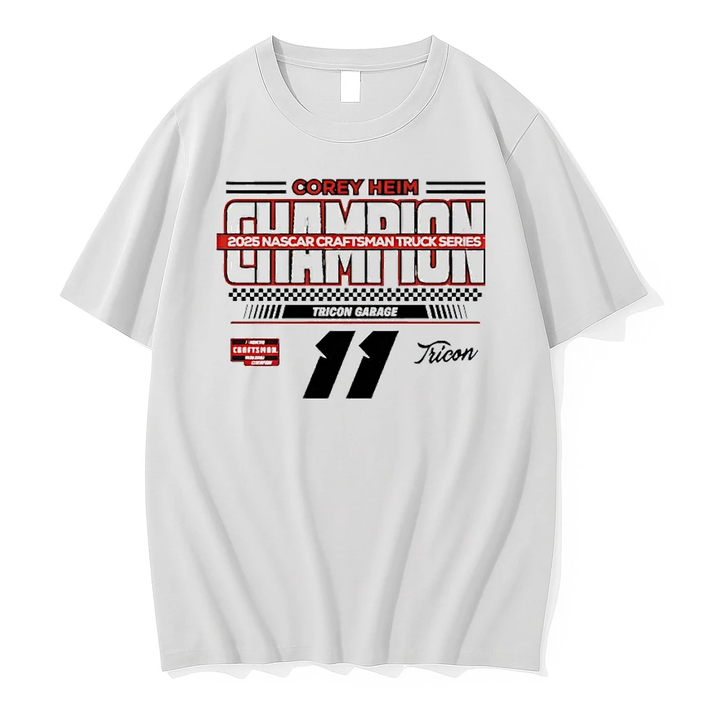 Corey Heim Checkered Flag Sports 2025 Nascar Craftsman Truck Series Champion Shirts