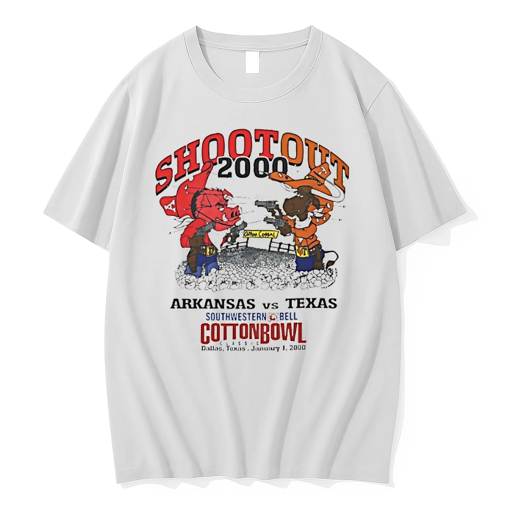 Cotton Bowl Shoot Out Arkansas Razorbacks Vs Texas Longhorns 2000 Shirts