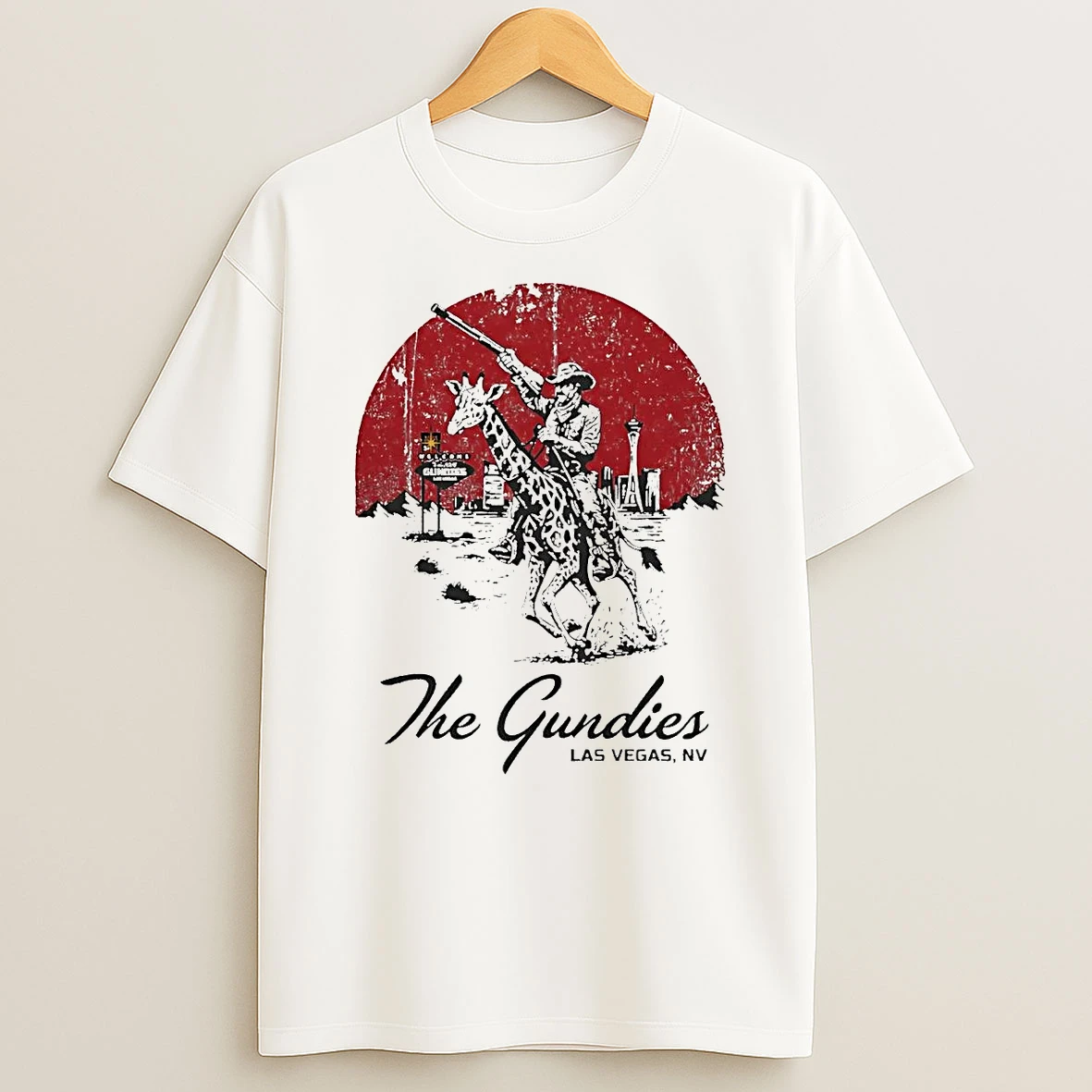 Cowboy Riding Giraffe The Gundies Shirts