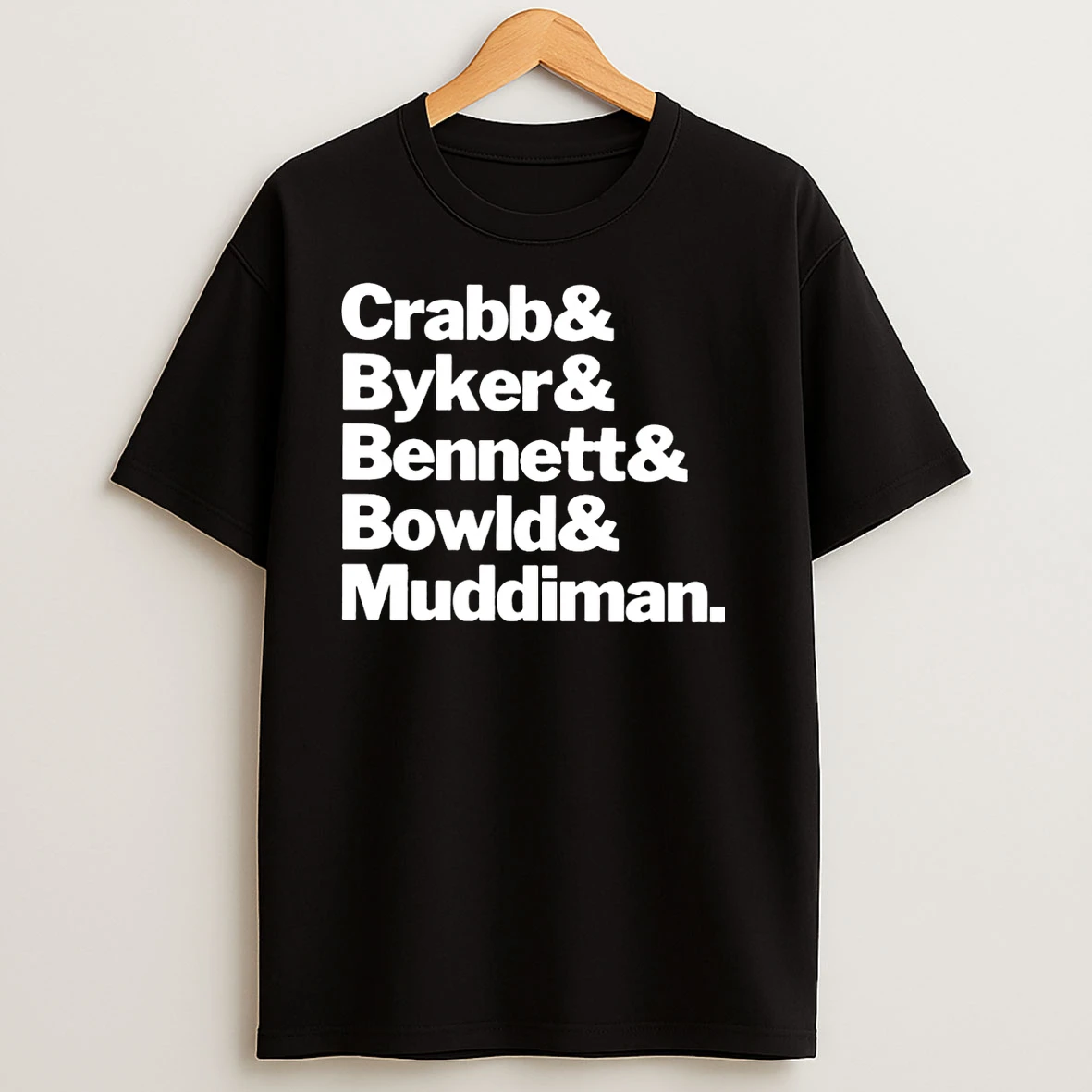Crabb And Byker And Bennett And Bowld And Muddiman Christmas T Shirts