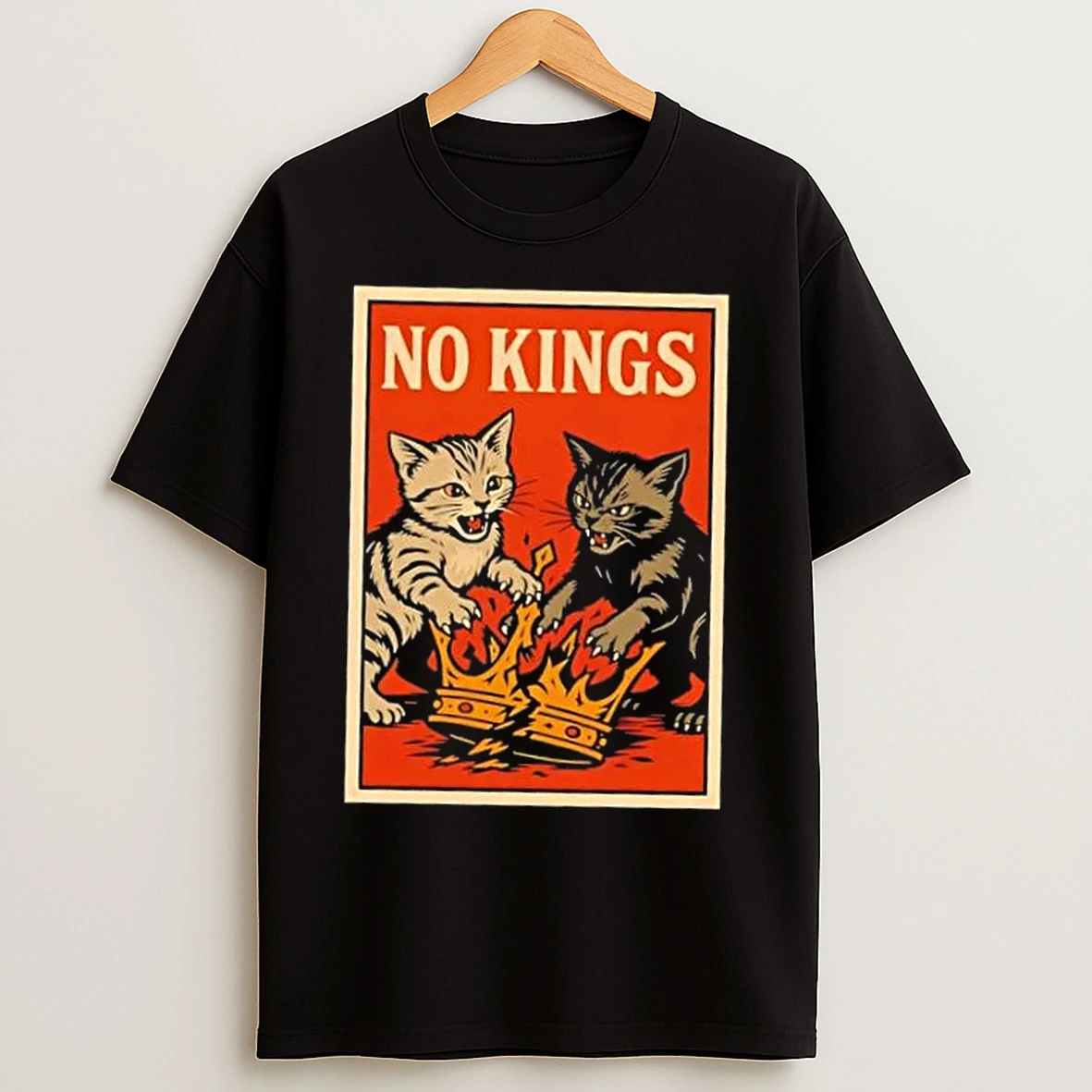 Crazy Cats No Kings America T Shirts