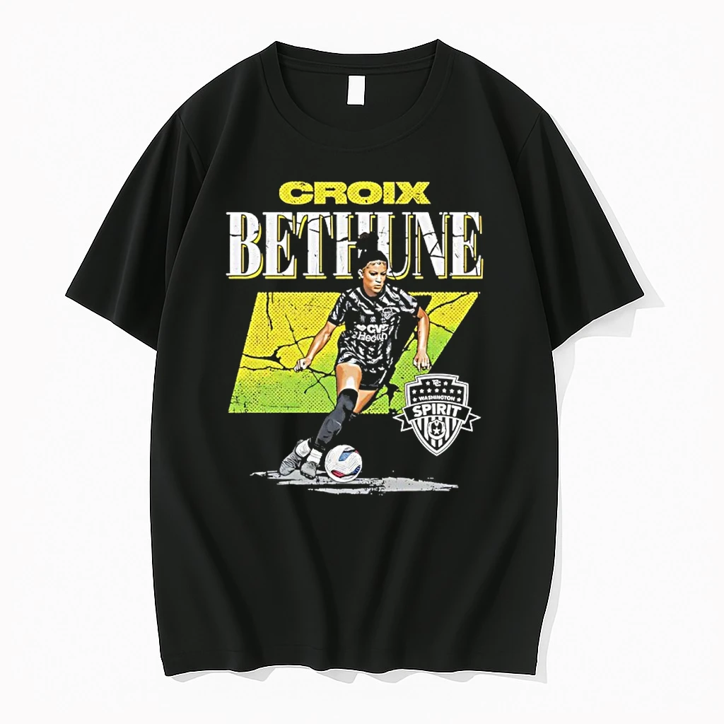 Croix Bethune Washington Spirit Soccer Player Cracked Number Shirts