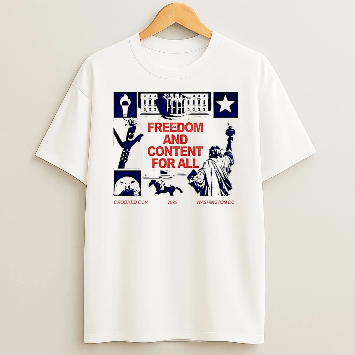 Crooked Con Washington Dc Freedom And Content For All Shirts