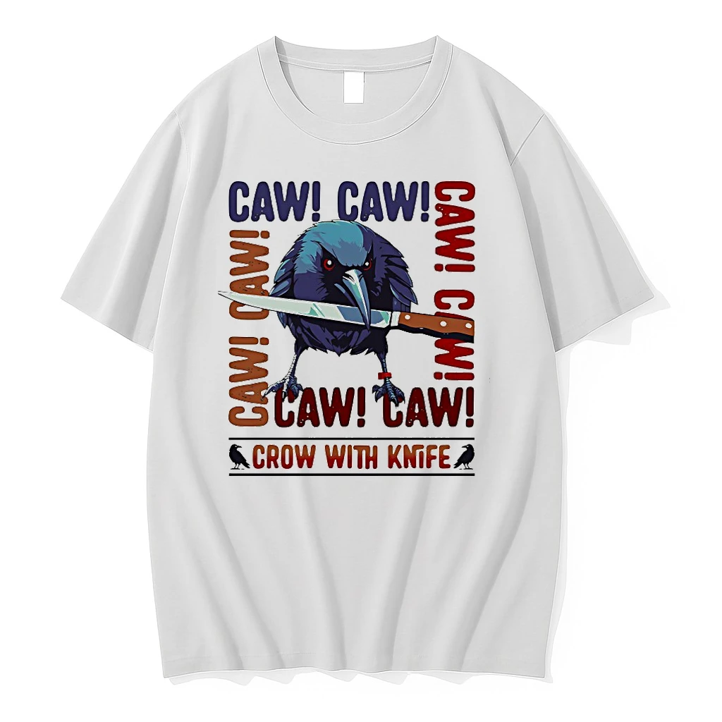 Crow With Knife Caw Shirts