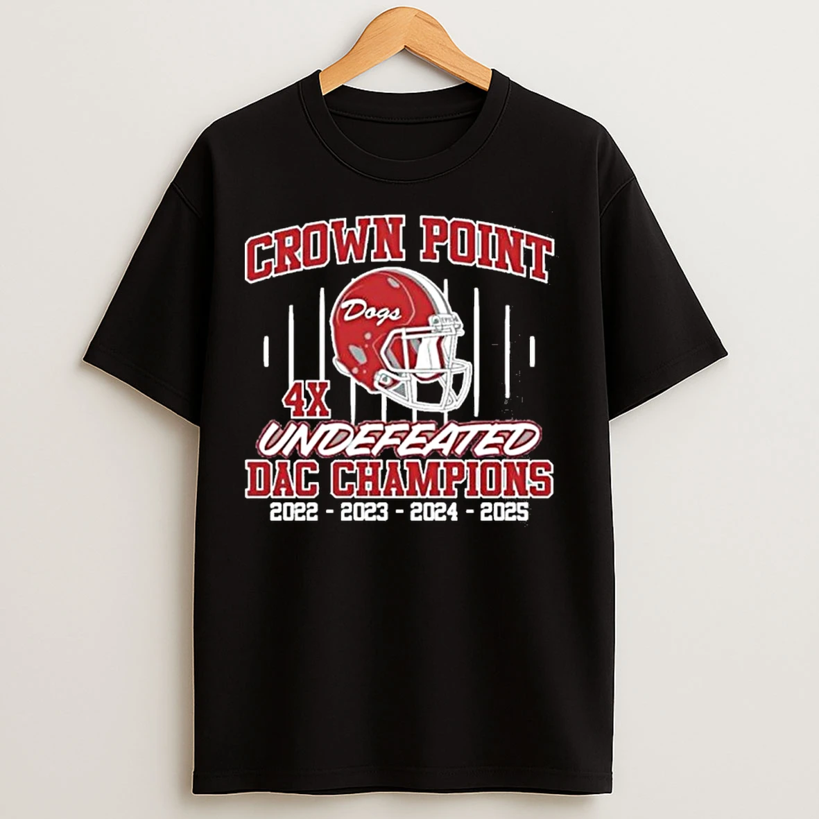 Crown Point Bulldogs 4x Undefeated Dac Champions T Shirts