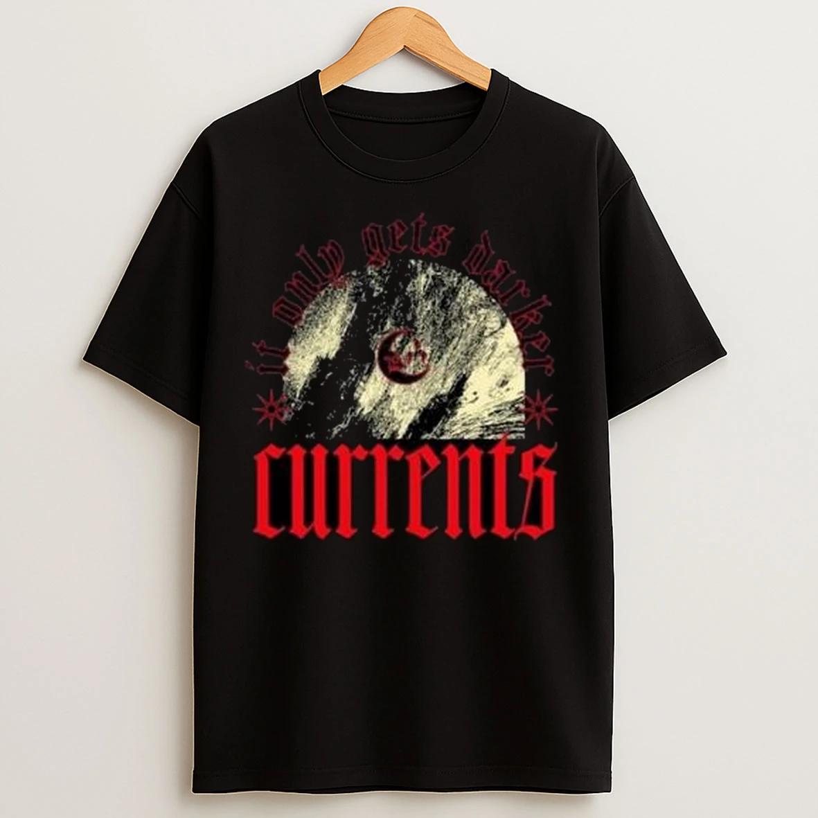 Currents It Only Gets Darker Circle Black T Shirts
