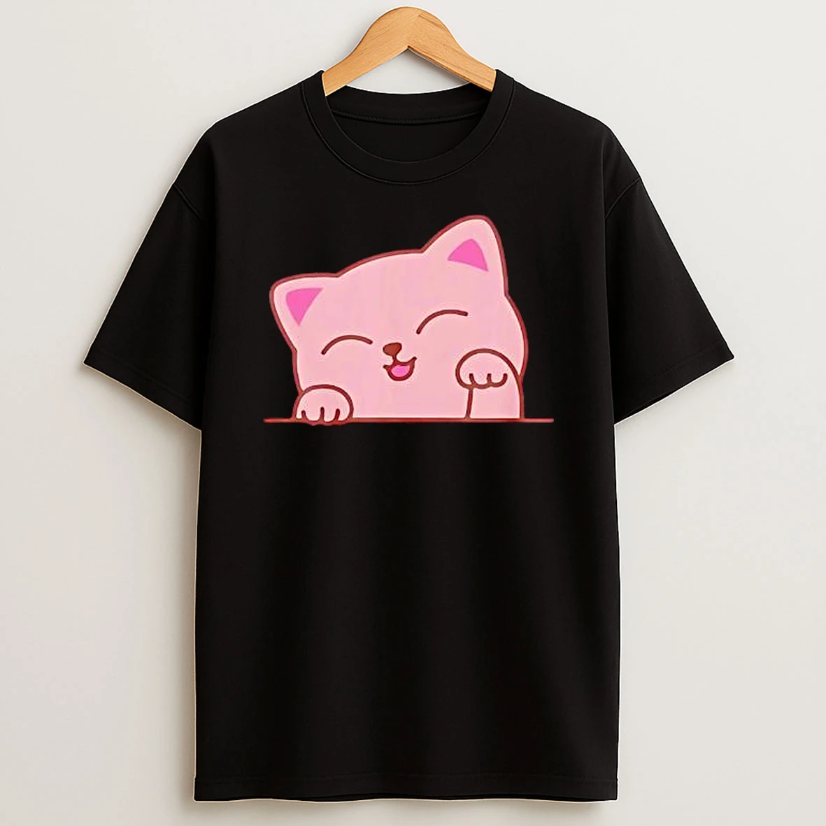 Cute Cat Pink Shirts