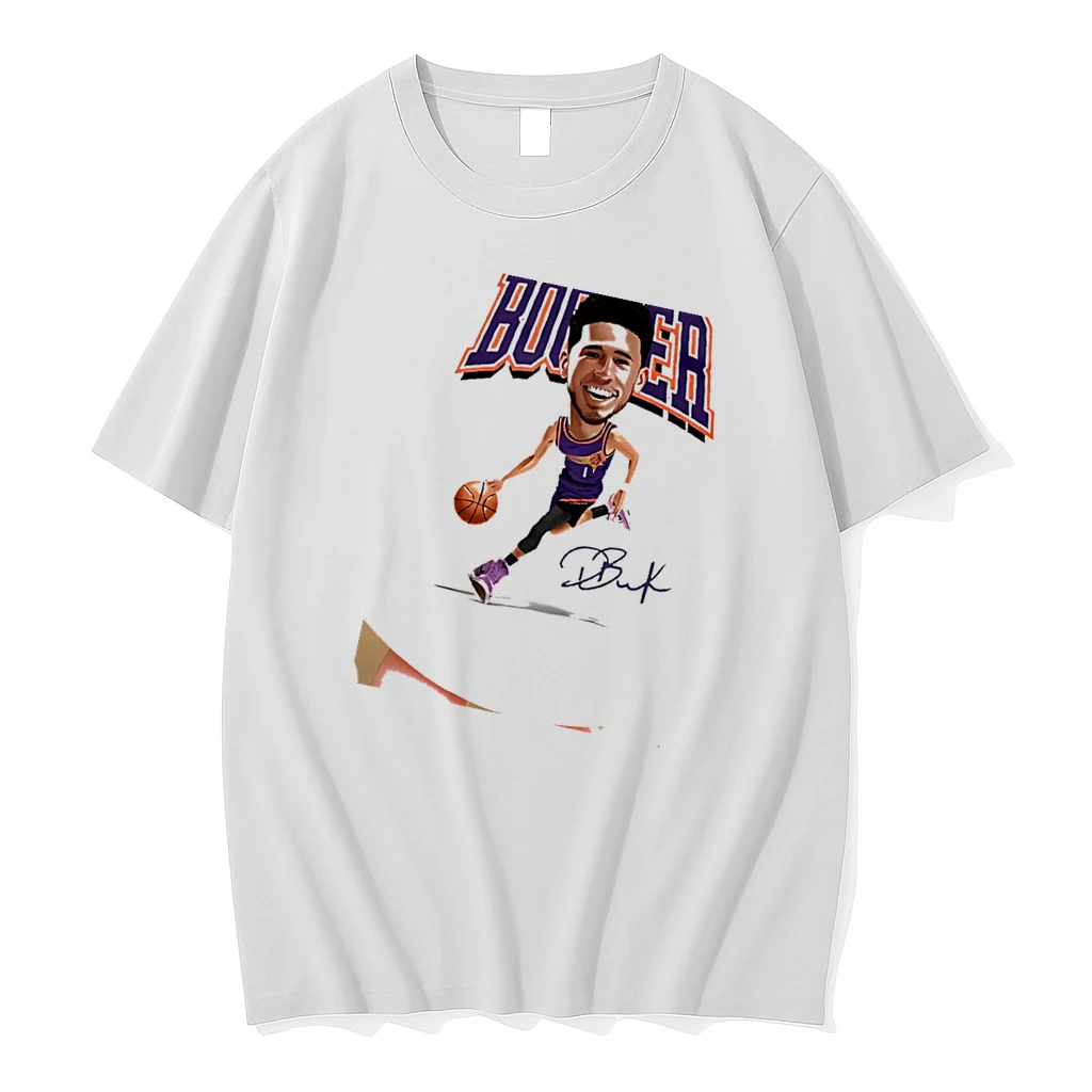 D Book Devin Booker Phoenix Suns Player Signature Caricature Shirts