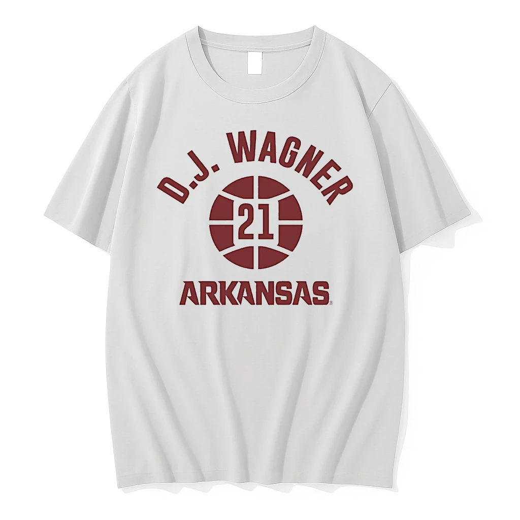 D J Wagner Hoops 21 Arkansas Razorbacks Shirts