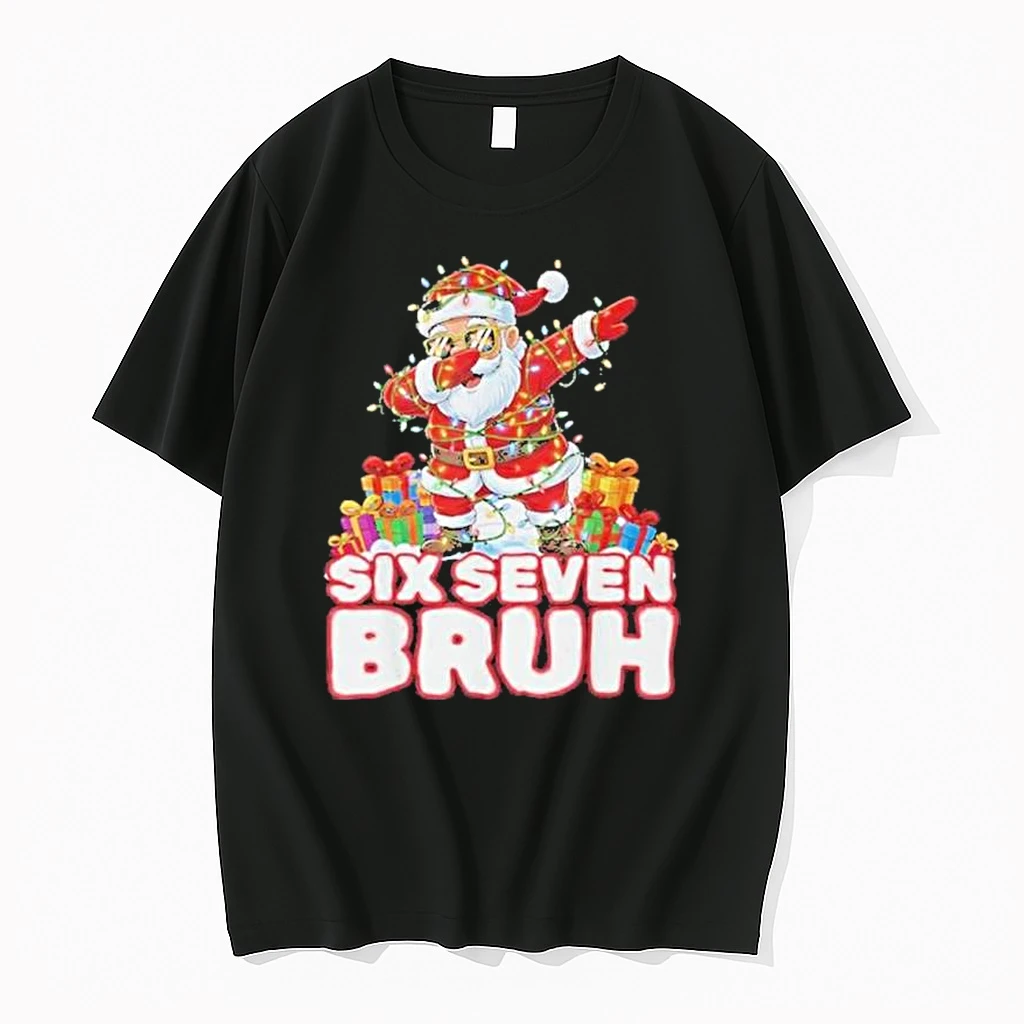 Dabbing 6 7 Six Seven Bruh Christmas Shirts