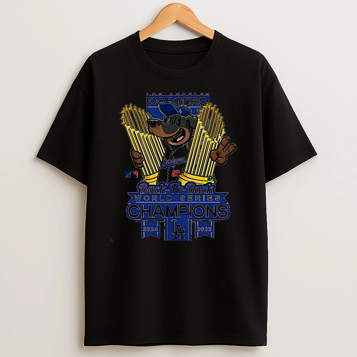 Dachshund Congration Los Angeles Dodgers Back To Back World Series Champions 2025 Christmas T Shirts