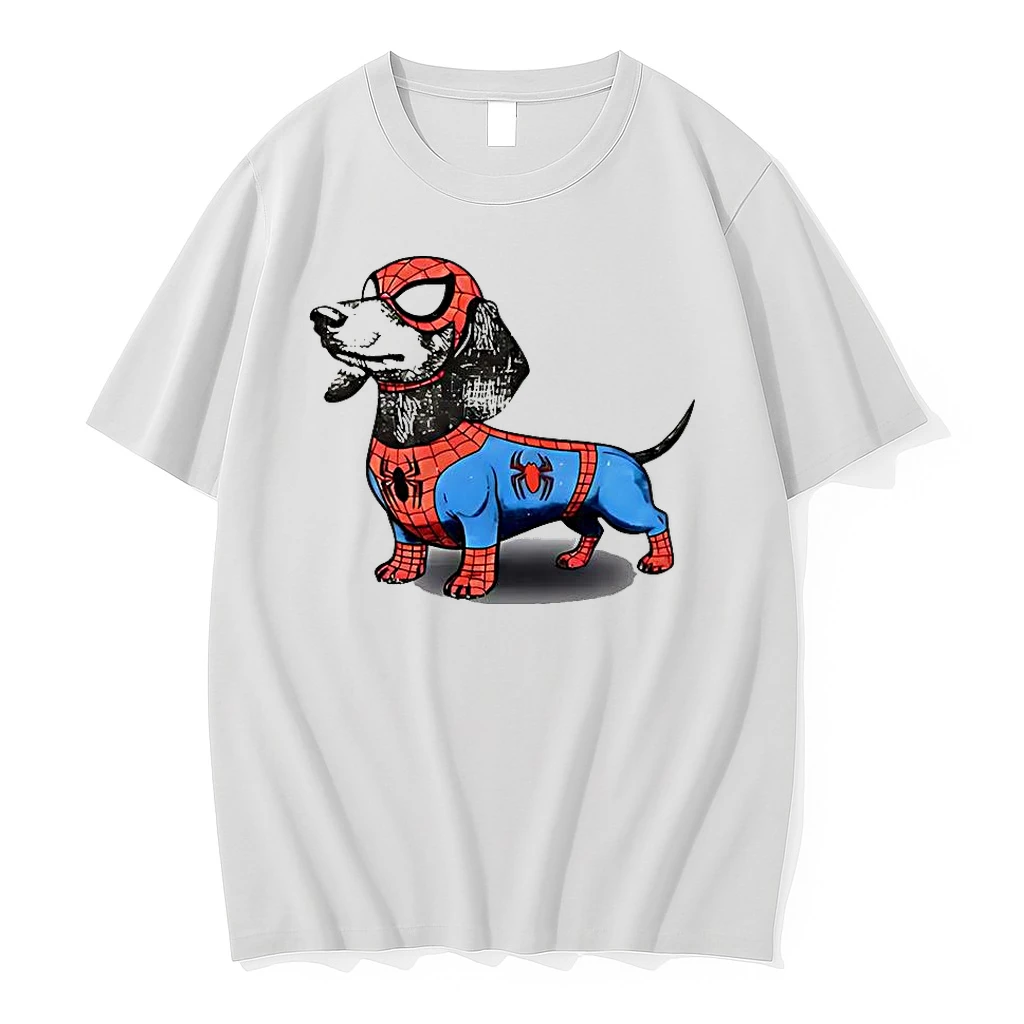 Dachshund Superhero Spiderman Shirts