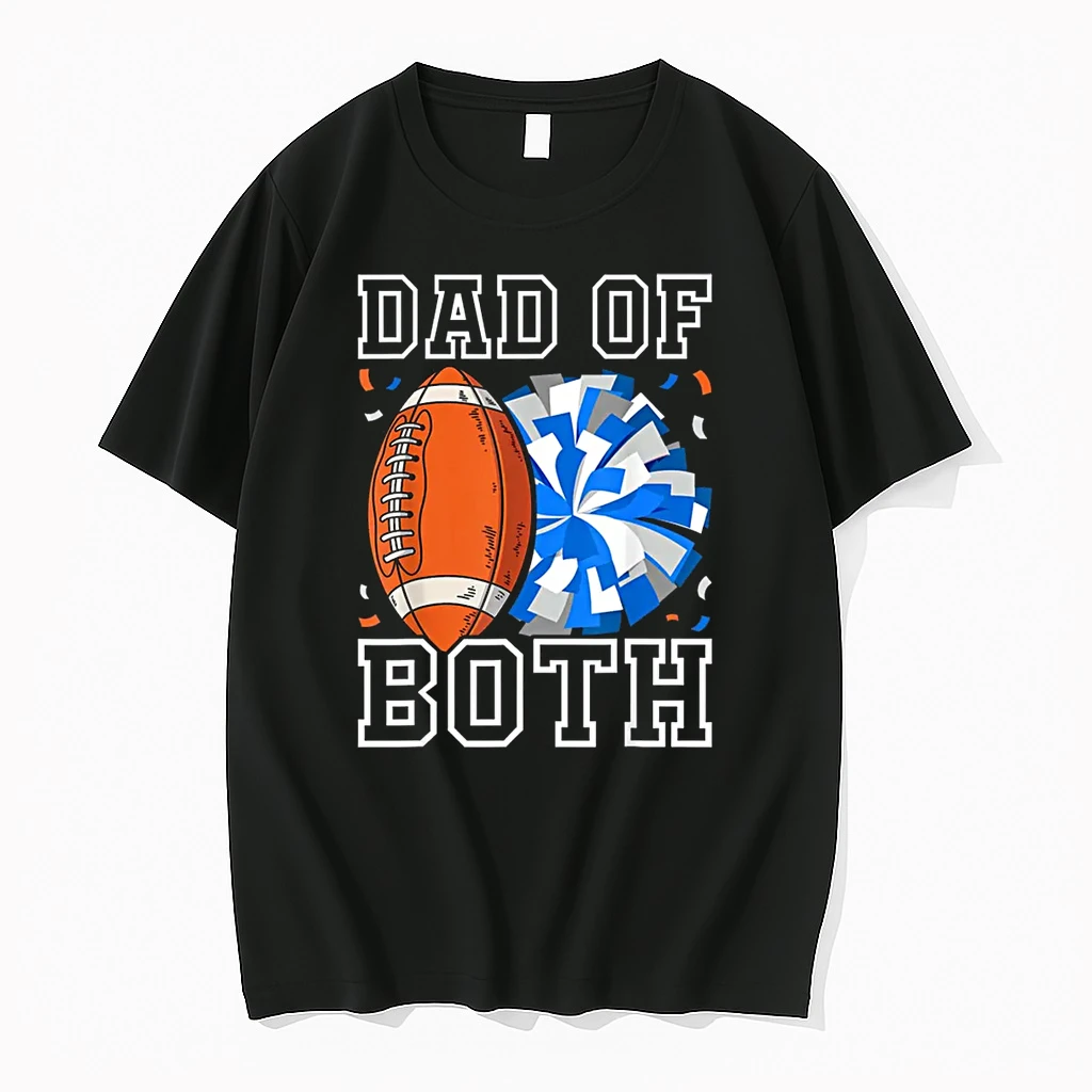 Dad Of Both Proud Football And Cheer Shirts