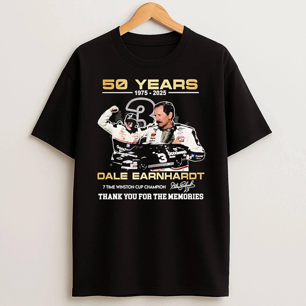 Dale Earnhardt 50 Years 1975 2025 Thank You For The Memories Shirts