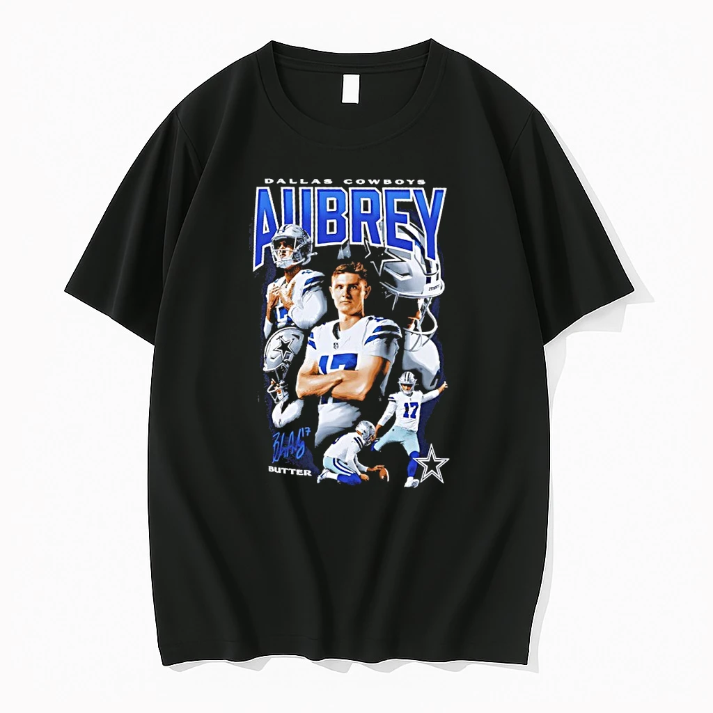 Dallas Cowboys Brandon Aubrey Player Collage Autographed Shirts