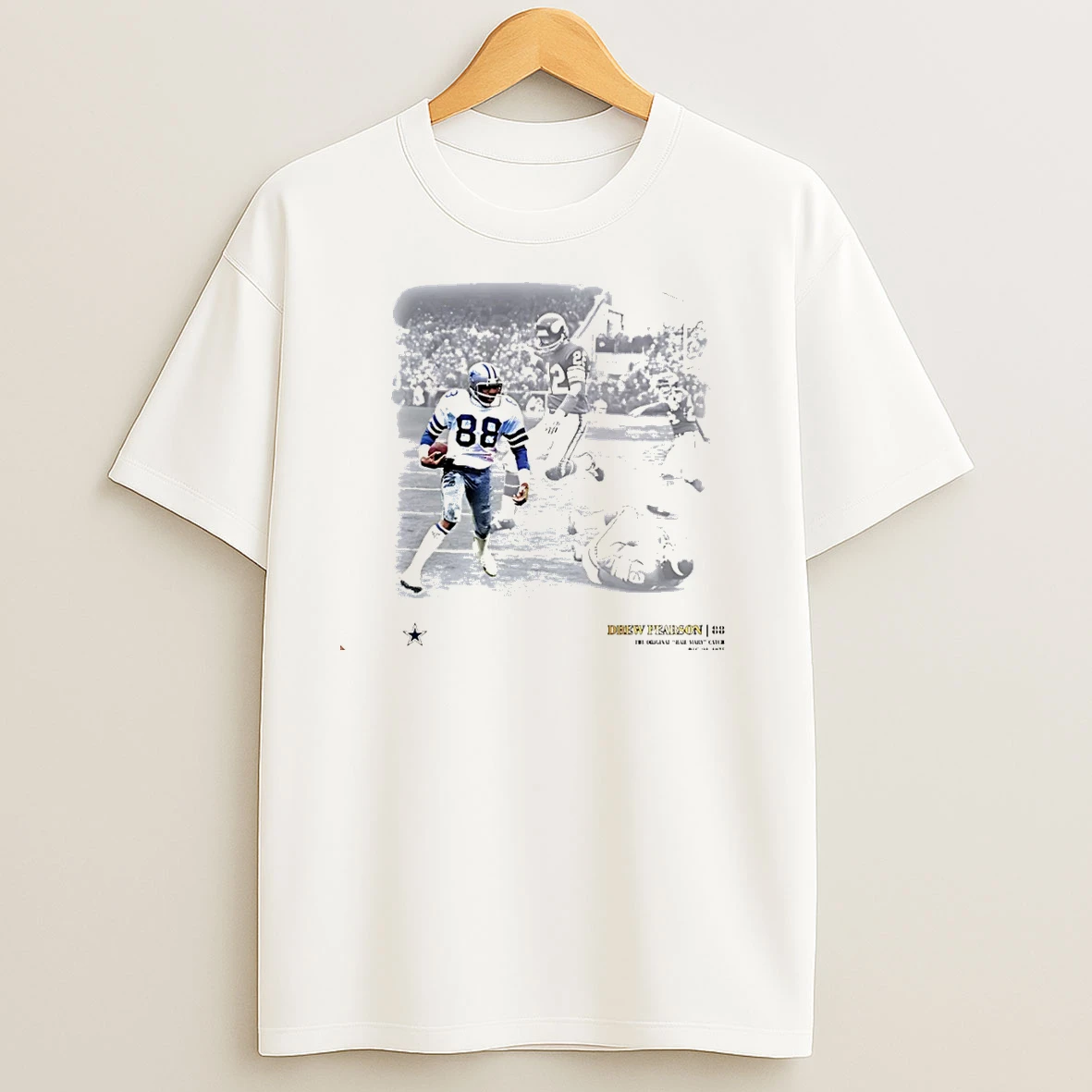 Dallas Cowboys Drew Pearson Hail Mary Photo Christmas T Shirts