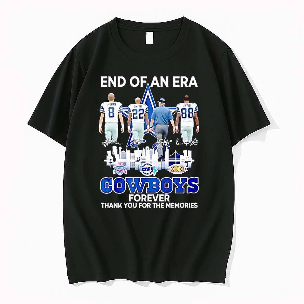 Dallas Cowboys End Of An Era 2025 With Aikman Smith Irvin Shirts