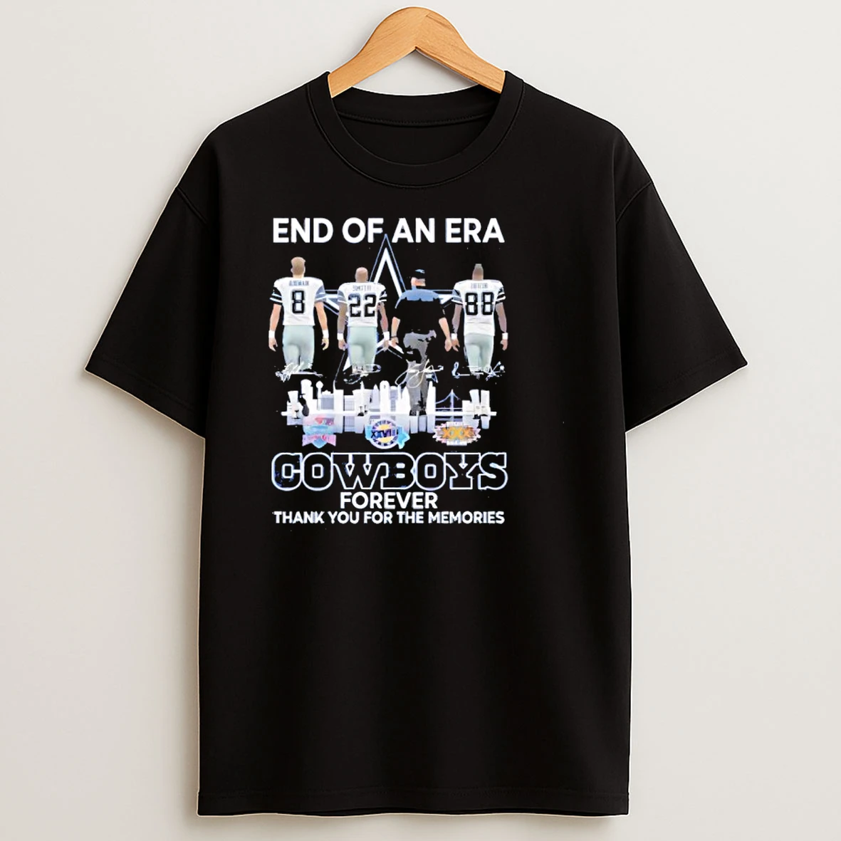 Dallas Cowboys End Of An Era Cowboys Forever Thank You For The Memories Shirts