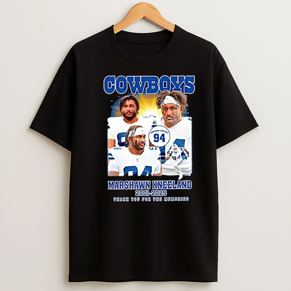 Dallas Cowboys Marshawn Kneeland 2001 2025 Thank You Memories Shirts