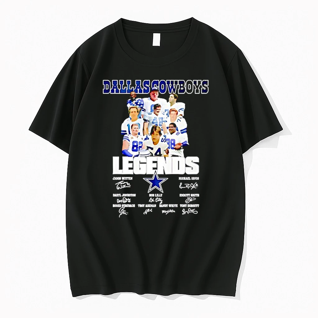 Dallas Cowboys Legends Name And Signatures Shirts