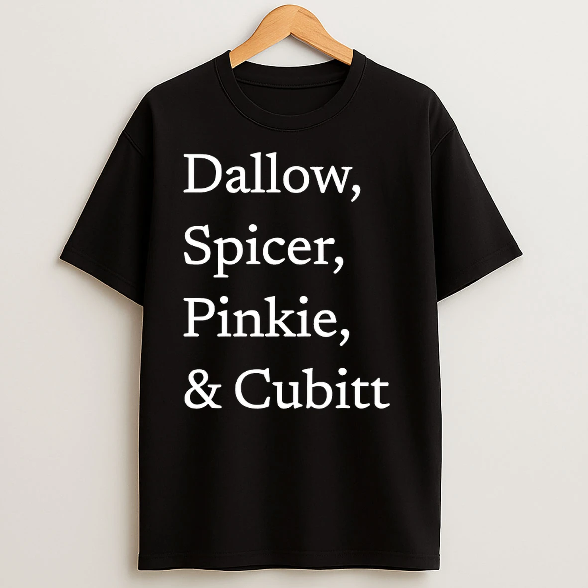 Dallow Spicer Pinkie And Cubitt T Shirts