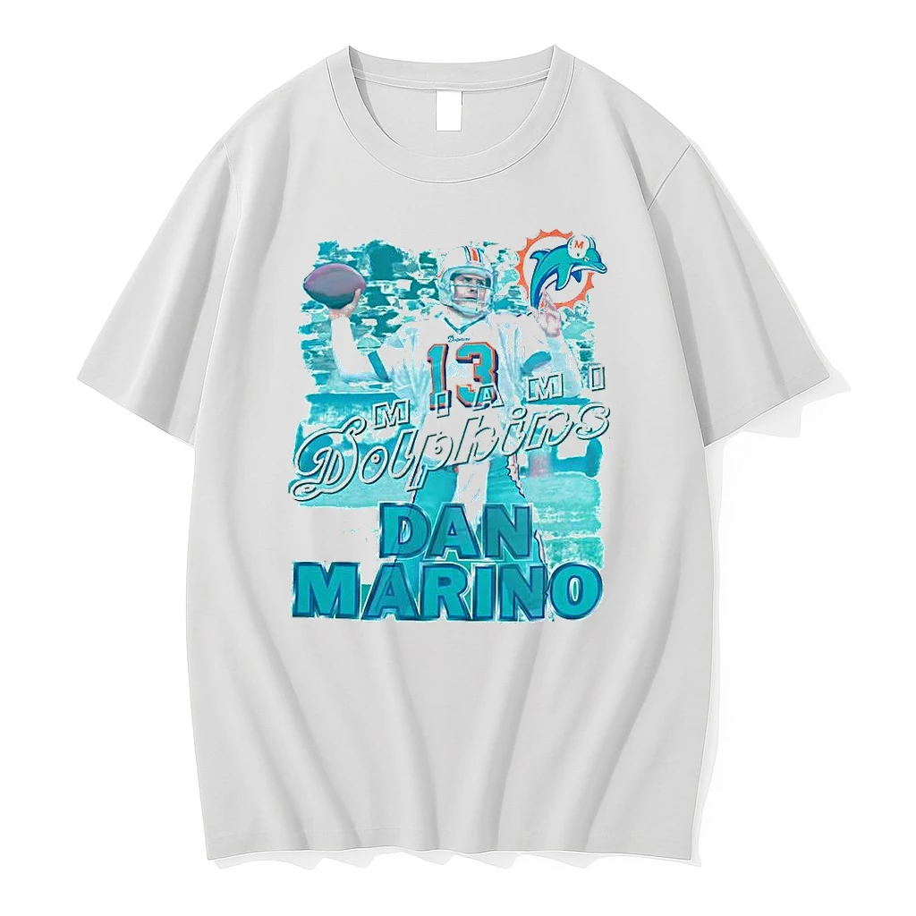 Dan Marino Miami Dolphins Football Number 13 Mvp Retro Shirts