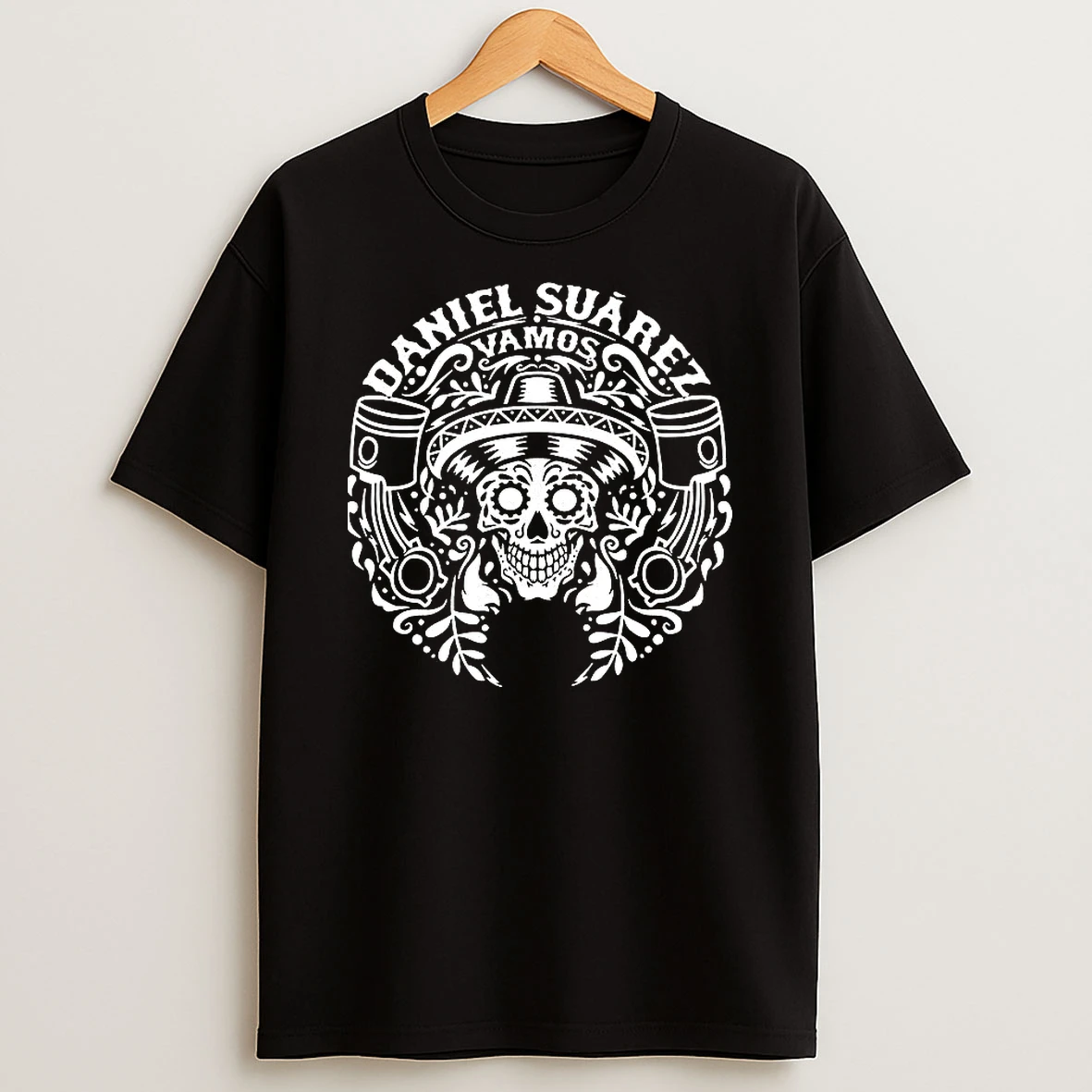 Daniel Suarez Vamos Medallion Skull Day Of The Dead Shirts