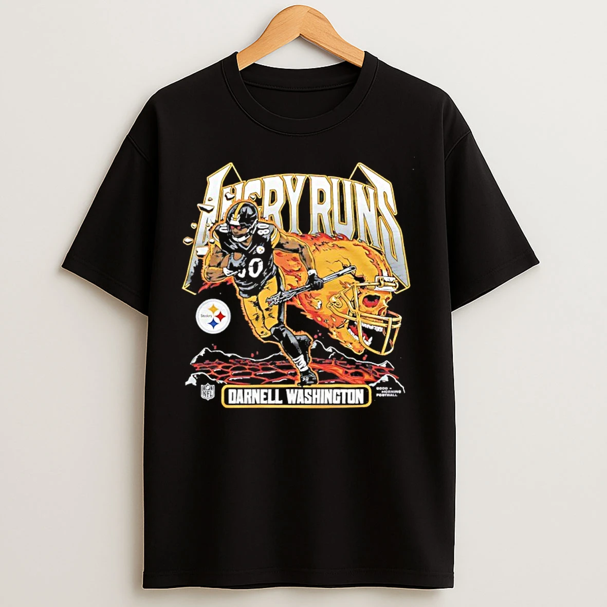 Darnell Washington Pittsburgh Steelers Angry Runs 2025 T Shirts