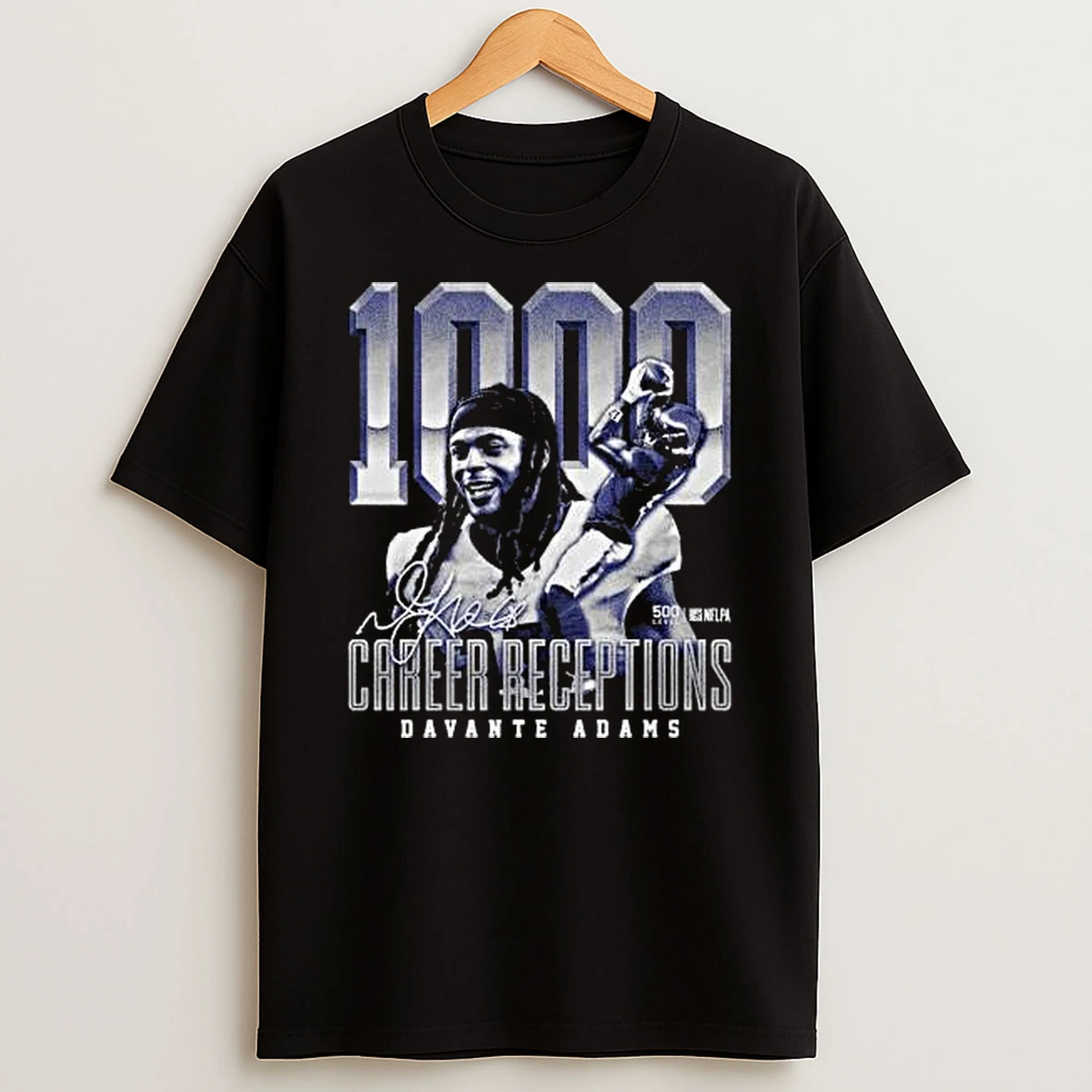 Davante Adams Los Angeles R 1000 Career Receptions Signature Shirts