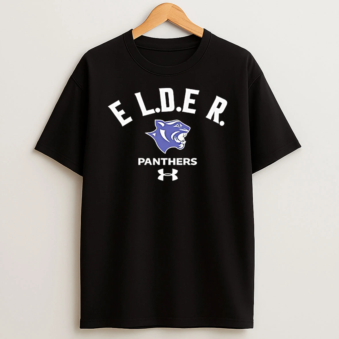 Dave Portnoy Wearing Elder Panthers Under Armour Logo Shirts