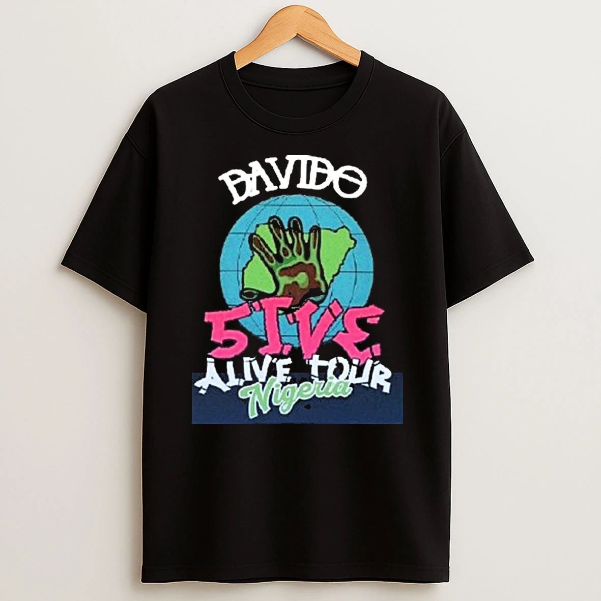 Davido 5ive Alive Tour Nigeria 2025 Shirts