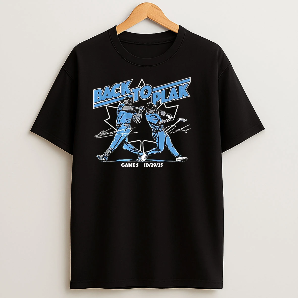 Davis Schneider And Vladimir Guerrero Jr Game 5 2025 Back To Plak Signauture T Shirts