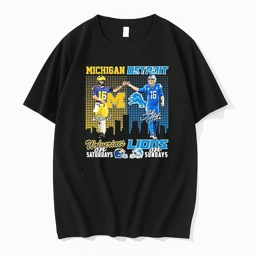 Davis Warren Michigan On Saturdays And Goff Lions On Sundays Shirts
