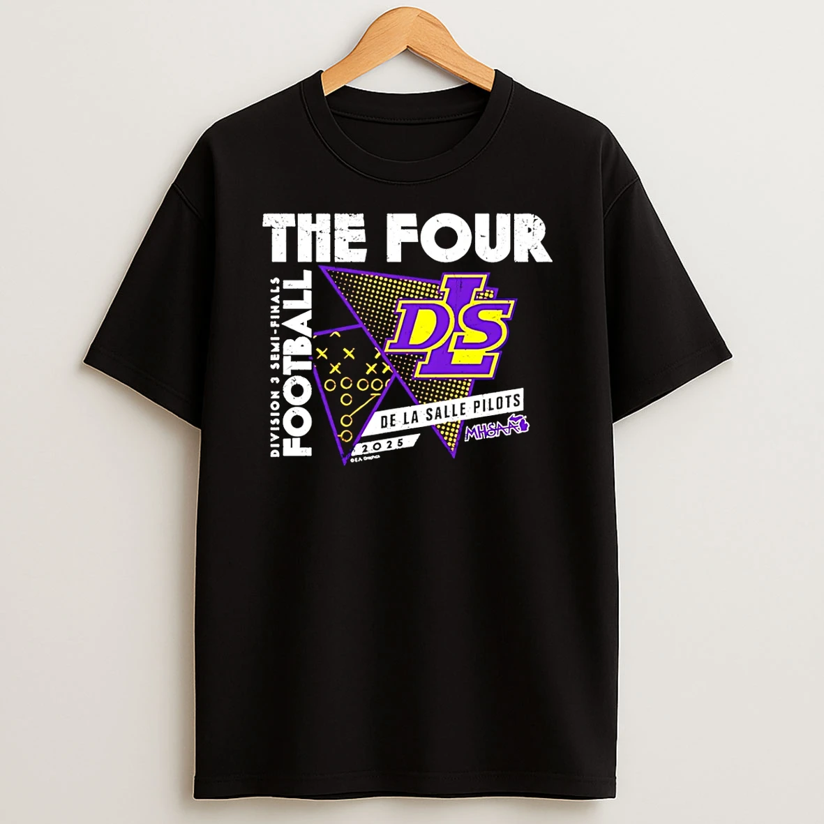 De La Salle Pilots The Four 2025 Mhsaa Football D3 Finals Shirts