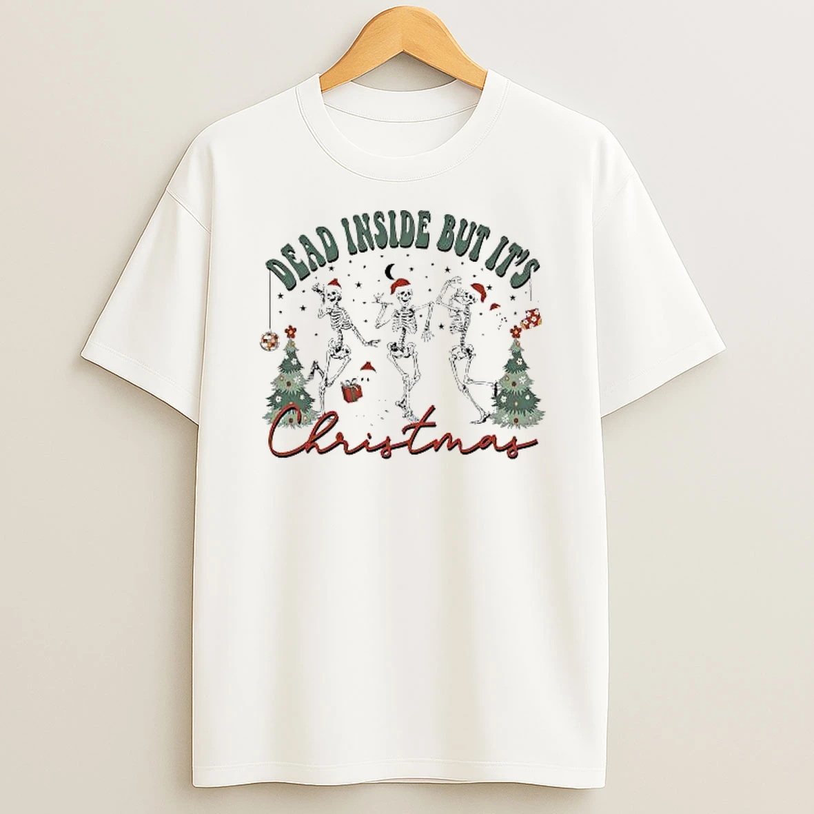 Dead Inside But Its Christmas Skeletons Shirts