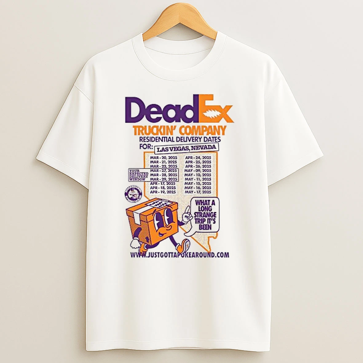 Deadex Truckin Company Residential Delivery Dates For Las Vegas Nevada Shirts