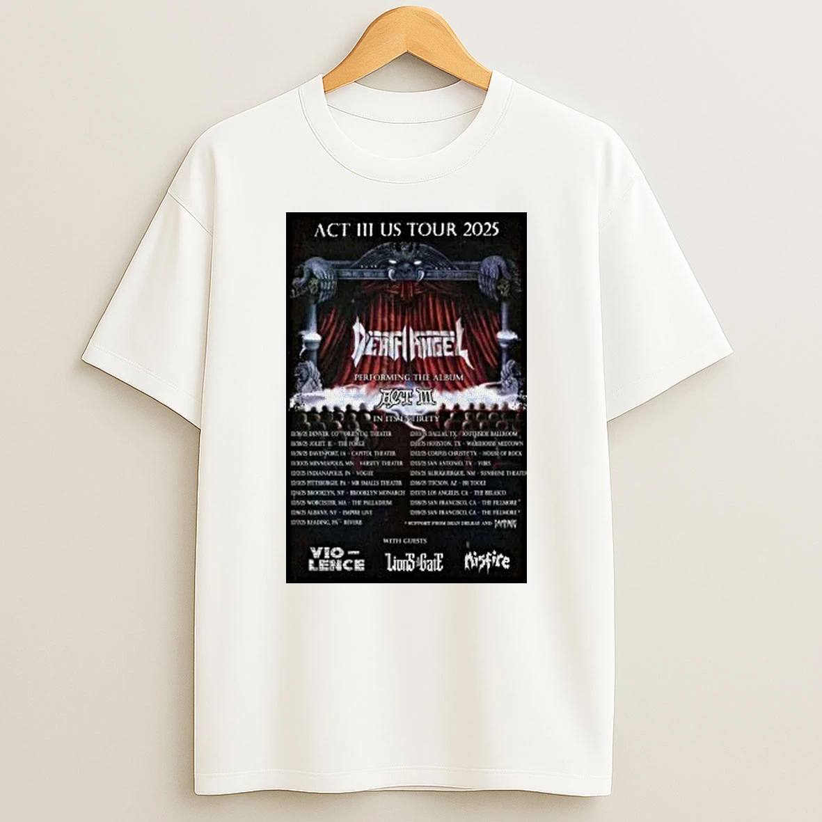 Death Angel Performing The Album In Its Entirety Tour 2025 Shirts